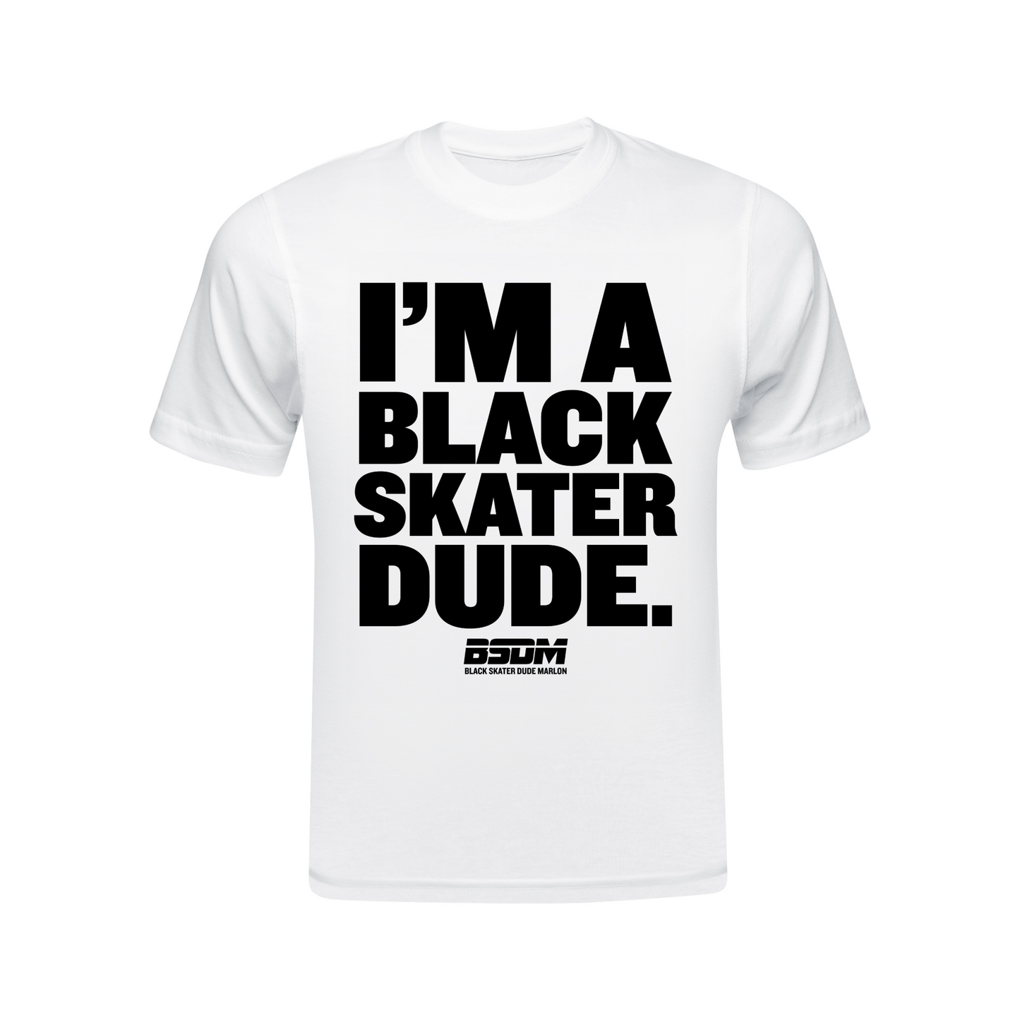 Black Skater Dude OG White T-Shirt