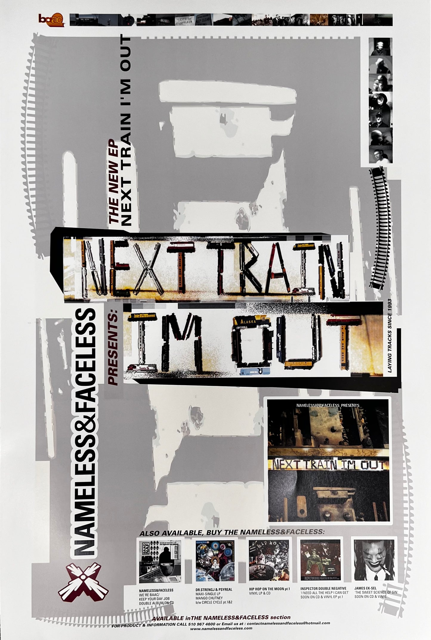 Bay Area Art Collective (BAACNAF) - Next Train I'm Out" Poster